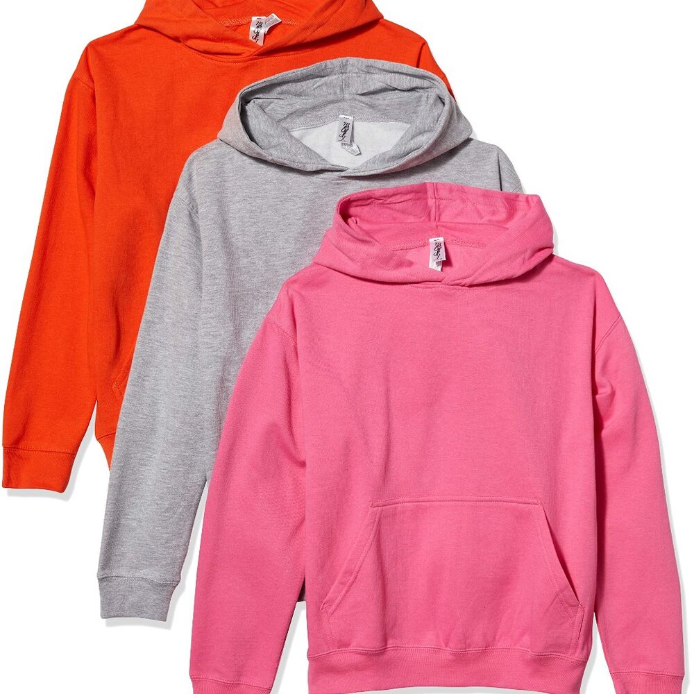 Marky G Apparel Boys' Fleece Long Sleeve Pullover Hoodie (Pack of 3), Large